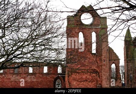 Arbroath Abbey, Arbroath, Angus, Schottland Stockfoto