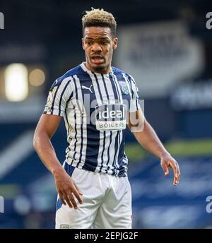 West Bromwich, West Midlands, Großbritannien. 27th. Februar 2021; The Hawthorns, West Bromwich, West Midlands, England; English Premier League Football, West Bromwich Albion gegen Brighton und Hove Albion; Grady Diangana von West Bromwich Albion während des Spiels Credit: Action Plus Sports Images/Alamy Live News Stockfoto