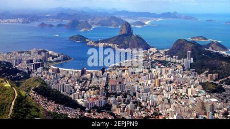 Rio de Janeiro, Brasilien von oben Stockfoto