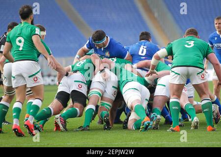 Rom, Italien. 27th Feb, 2021. maul Italien während 2021 Guinness Six Nations Rugby - Italien gegen Irland, Rugby Six Nations Spiel in Rom, Italien, Februar 27 2021 Kredit: Unabhängige Fotoagentur/Alamy Live Nachrichten Stockfoto