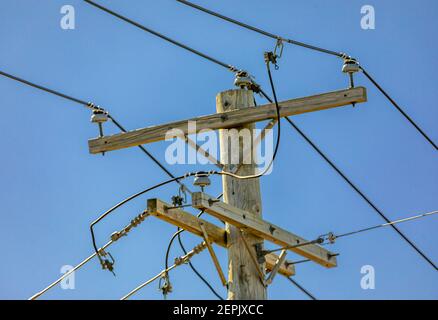 Detailbild eines Pfostens Stockfoto