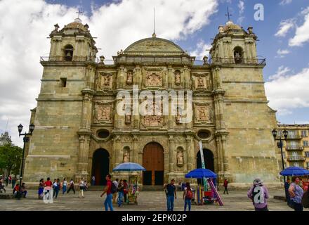 Kathedrale Unserer Lieben Frau von der Himmelfahrt in Oaxaca, Mexiko Stockfoto