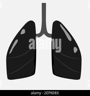 Ikone der menschlichen inneren Organe. Stock Vektor