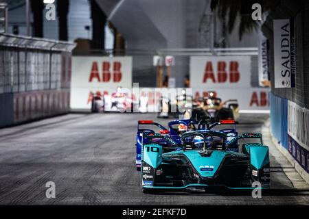 10 Bird Sam (gbr), Jaguar Racing, Jaguar I-Type 5, Aktion während des Diriyah ePrix 2021, 2nd Runde der 2020aÂ &#x80;Â &#X93;21 Formel E Weltmeisterschaft, auf dem Riyadh Street Circuit vom 25. Bis 27. Februar in Riad, Saudi-Arabien - Foto Germain Hazard / DPPI / LiveMedia Stockfoto