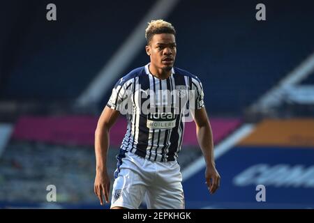 West Bromwich, Großbritannien. Februar 2021, 27th. Grady Diangana #11 von West Bromwich Albion während des Spiels in West Bromwich, UK am 2/27/2021. (Foto von Richard Long/News Images/Sipa USA) Quelle: SIPA USA/Alamy Live News Stockfoto