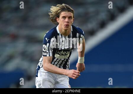 West Bromwich, Großbritannien. Februar 2021, 27th. Conor Gallagher #18 von West Bromwich Albion während des Spiels in West Bromwich, UK am 2/27/2021. (Foto von Richard Long/News Images/Sipa USA) Quelle: SIPA USA/Alamy Live News Stockfoto