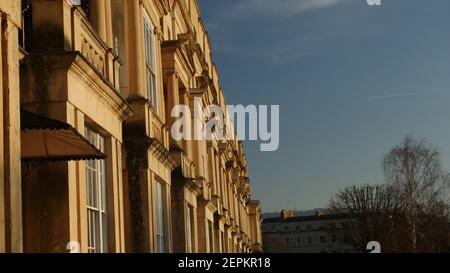 Regency Terrace Häuser in Cheltenham Stockfoto