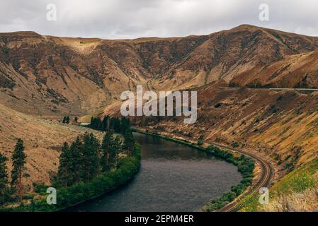 Yakima Canyon, Washington Stockfoto