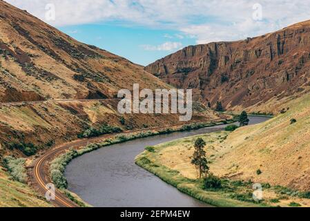 Yakima Canyon, Washington Stockfoto