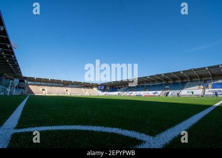 Platinumcars Arena vor dem Schwedischen Pokalspiel zwischen Norrkoping und Linkoping in der Platinumcars Arena in Norrkoping, Schweden Stockfoto