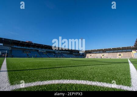 Platinumcars Arena vor dem Schwedischen Pokalspiel zwischen Norrkoping und Linkoping in der Platinumcars Arena in Norrkoping, Schweden Stockfoto