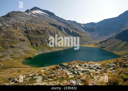 Hollersbachtal. Kratzenbergsee. Venediger Berggruppe. Österreichische Alpen. Europa. Stockfoto