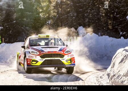 29 Prokop Martin (cze), Chytka Viktor (cze), M-Sport Ford World Rally Team, Ford Fiesta MkII, Aktion während der Arktischen Rallye Finnland 2021, 2nd Lauf der FIA WRC 2021, FIA World Rally Car Championship, vom 26. Bis 28. Februar 2021 in Rovaniemi, Lappland, Finnland - Foto Nikos Katikis / DPPI / LiveMedia Stockfoto