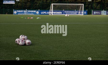 Loughborough, Großbritannien. Februar 2021, 28th. Farley Way Stadium während des FA Womens Championship League Spiels zwischen Leicester City und Crystal Palace im Farley Way Stadium in Loughborough, England. Kredit: SPP Sport Presse Foto. /Alamy Live Nachrichten Stockfoto