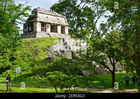 Palenque war ein Maya-Stadtstaat im Süden Mexikos und Ein UNESCO-Weltkulturerbe Stockfoto