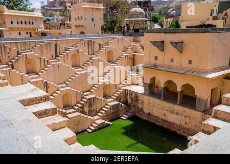 Panna Meena Ka Kund Steepwell in Jaipur Stockfoto