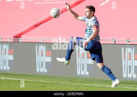 EINDHOVEN, NIEDERLANDE - FEBRUAR 28: Dusan Tadic von Ajax während des niederländischen Eredivisie-Spiels zwischen PSV und Ajax im Philips Stadion am 28. Februar 20 Stockfoto