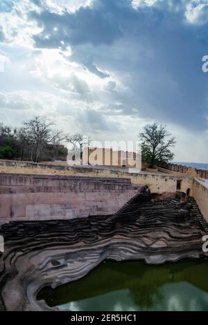 Nahargarh Schritt gut, Jaipur, Rajasthan Stockfoto