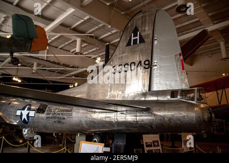 Pooler, GA - Feb 18 2021: Die Stadt Savannah B-17 Flying Fortress Stockfoto