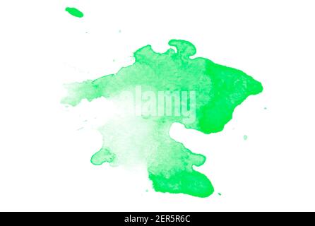 Schöne grüne Farbe Blot Hintergrund Stockfoto