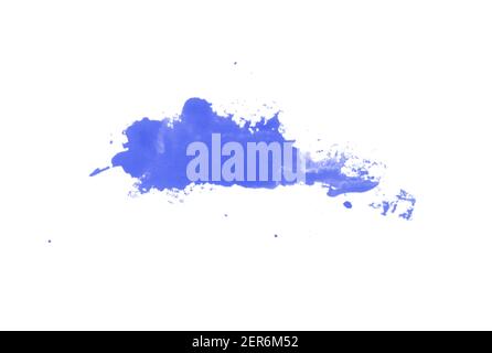 Abstrakter blauer Pinsel für Kunstdesign Stockfoto