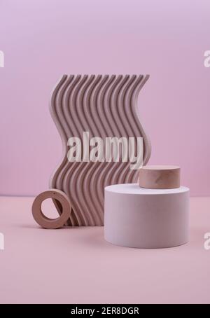 Leeres Podium oder Podest für Design. Stockfoto
