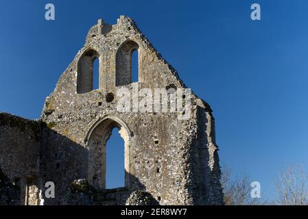 Boxgrove Priory eine alte Ruine Benediktiner Priorat gegründet im Jahr 1107, in dem kleinen Dorf Boxgrove in West Sussex England. Stockfoto