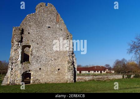 Bild von Boxgrove Priorat eine alte Ruine Benediktiner Priorat gegründet im Jahr 1107, in dem kleinen Dorf Boxgrove in West Sussex. Stockfoto