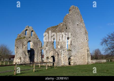 Boxgrove Priory Aufnahmen von dieser alten Ruine ein Benediktiner-Priorat gegründet im Jahr 1107, in dem kleinen Dorf Boxgrove in West Sussex. Stockfoto