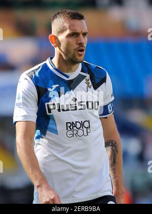 GENUA, ITALIEN - 28. FEBRUAR: Rafael Toloi von Atalanta während der Serie EIN Spiel zwischen Sampdoria und Atalanta im Stadio Luigi Ferraris am 28. Februar 2021 in Genua, Italien (Foto: Ciro Santangelo/Orange Pictures) Stockfoto