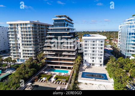 Miami Florida, Surfside, Arte Surfside Wohnanlagen pyramidenförmig, Ivanka Trump Jarret Kushner Vermietung Oceanfront Eigentumswohnungen Eigentumswohnungen Eigentumswohnungen Stockfoto