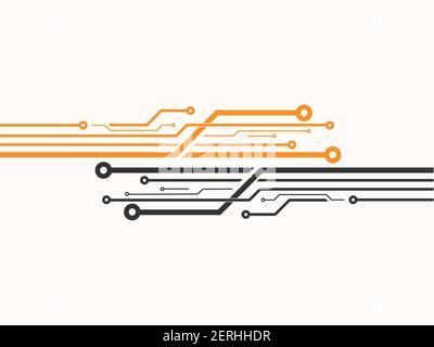 Technology Circuit Symbol für Apps oder Websites Stock Vektor