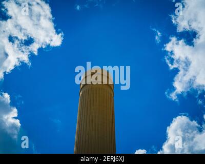 battersea Kraftwerk, neun Ulmen, Detail Stockfoto