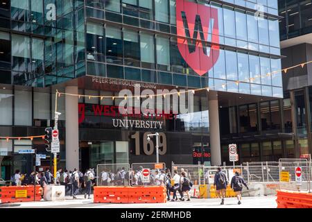 WESTERN Sydney University im Stadtzentrum von Parramatta, Western Sydney, NSW, Australien Stockfoto