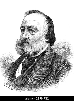 Gottfried Keller (* 19. Juli 1819; † 15. Juli 1890) war ein Schweizer Dichter und Politiker / Gottfried Keller (* 19. Juli 1819; † 15. Juli 1890) war ein S Stockfoto