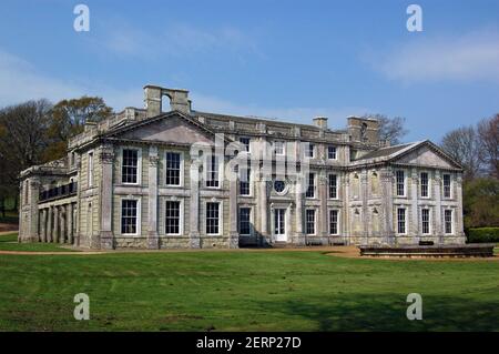 Die Muschel von Appuldurcombe, einst das großartigste Haus auf der Isle of Wight und immer noch ein wichtiges Beispiel der englischen Barockarchitektur: Die 1701 Sout Stockfoto