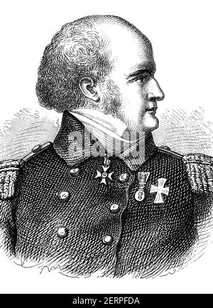 Sir John Franklin, 15. April 1786 - 11. Juni 1847, war ein britischer Rückadmiral, Polarforscher und Leutnant Gouverneur von Van Diemens Land, heute Stockfoto