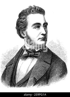 Heinrich Wilhelm August Freiherr von Gagern, 20. August 1799 - 22. Mai 1880, war ein liberaler deutscher Politiker / Heinrich Wilhelm August Freiherr von Stockfoto