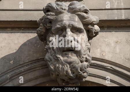 Skulptur in den Straßen der Stadt Venedig, Italien, Europa. Stockfoto