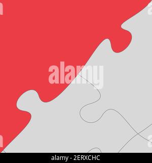 Zweiteilige Puzzle Hintergrund Business-Präsentation mit Platz für Ihren Text. Vektorgrafik. Stock Vektor