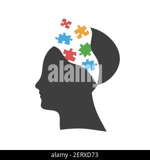 Geist explodierenden Ideen, offenen Geist, neue Ideen Konzept, Startup. Stock Vektorgrafik isoliert auf weißem Hintergrund. Stock Vektor