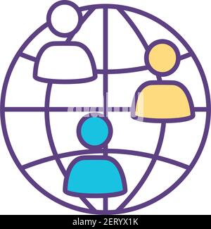 Internationales RGB-Farbsymbol Stock Vektor