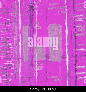 Abstrakte Illustration lila Stoff applique. Ethnischer Hintergrund Stockfoto