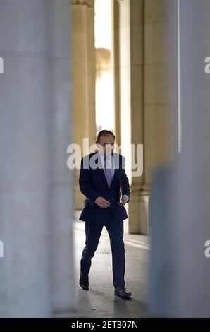 George Eustice MP (Staatssekretär für Umwelt, Ernährung und Angelegenheiten des ländlichen Raums) verlässt eine Kabinettssitzung im Auswärtigen Amt Stockfoto