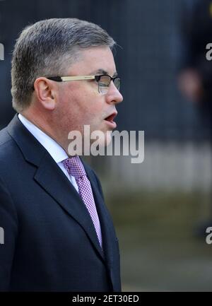 Robert Buckland MP (Lordkanzler und Staatssekretär für Justiz) In Downing Street nach einer Kabinettssitzung Stockfoto