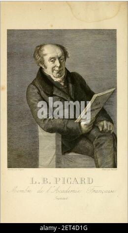 Louis-Benoît Picard (1769-1828) par Jamont d’après Crigner. Stockfoto