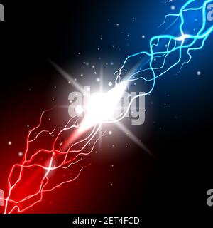 Lightnings challenge background Stock Vektor