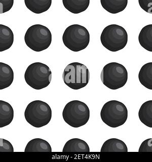 Illustration zum Thema große Muster identische Arten Fisch Kaviar, Ei gleiche Größe. Eiermuster aus frischem Fischkaviar für farbigen Druck auf Wallpa Stock Vektor