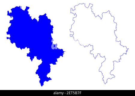 Asti Provinz (Italien, Italienische Republik, Piemont Region) Karte Vektorgrafik, Skizze Provinz Asti Karte Stock Vektor