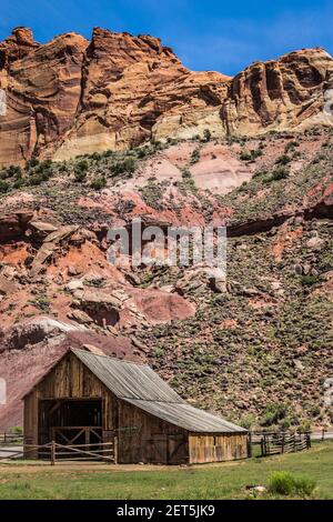 Gifford Farm im Capitol Reef National Park in Utah Stockfoto